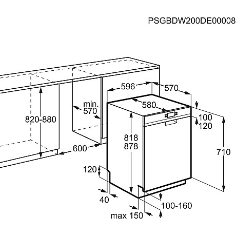 Electrolux - ESA17200UW AirDry Diskmaskin 300