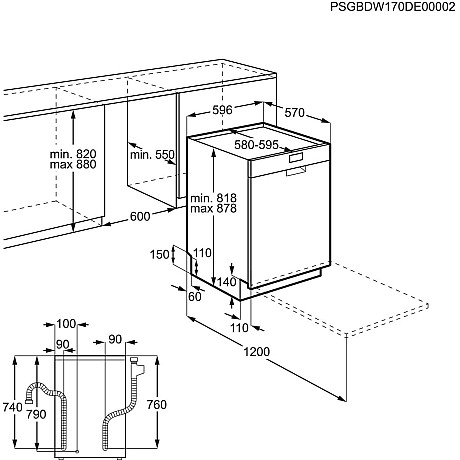 Electrolux - ESA17200UX Diskmaskin 300 AirDry 60 cm