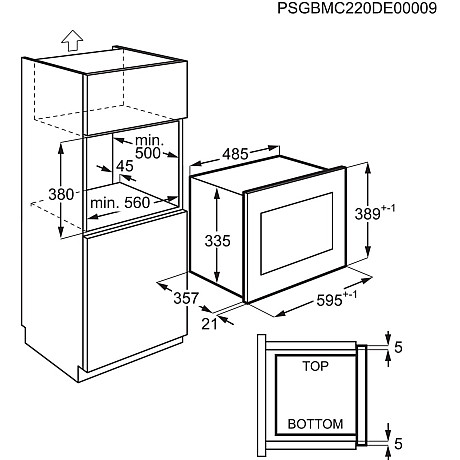 Electrolux - EMS4253TBX Rostfri, 25 l, Grillfunktion