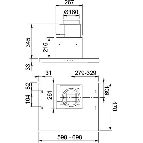 Franke - F604-16 Alliance Villa 60cm Vit