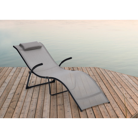 4living - 2st Sun Lounger Ringo Grey 4living - 2st Sun Lounger Ringo Grey