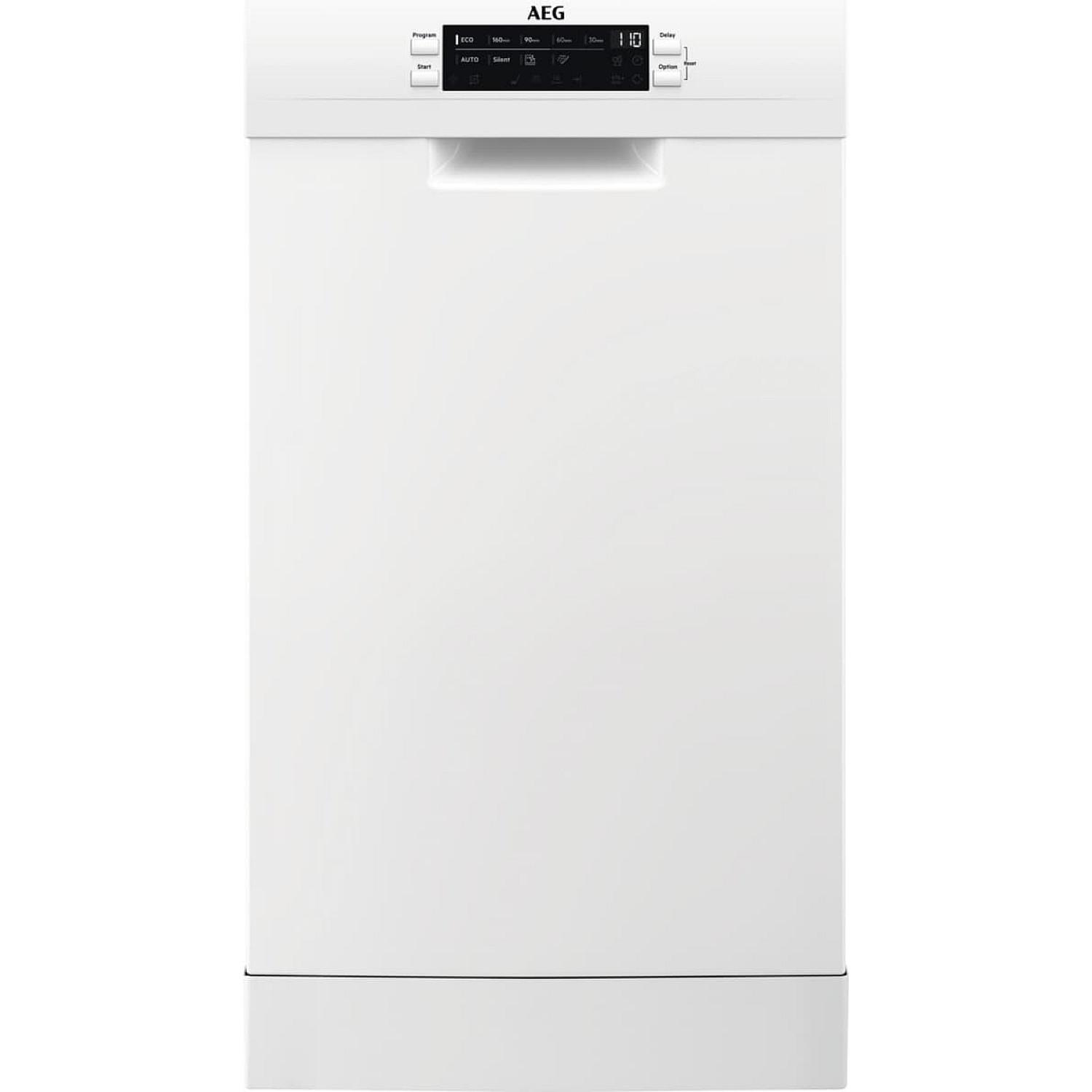 Aeg 45 cm bred diskmaskin ffb62407zw satelliteclean quicklift extrahygiene