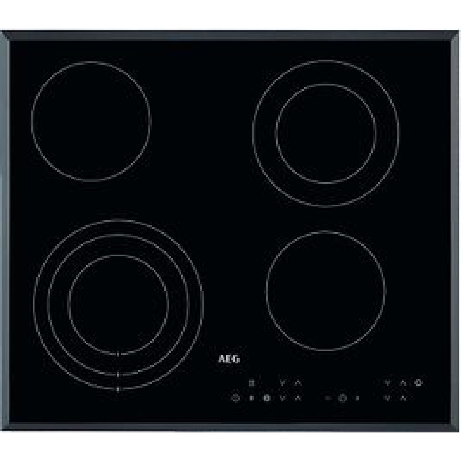 Aeg glaskeramikhäll hk634030fb glaskeramikhäll 60 cm powerboost