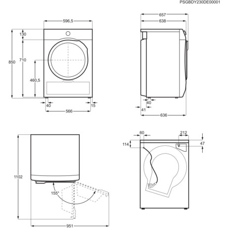 AEG - LR734E96N - TR734G95G - ProSteam, 9kg, 1400varv AEG - LR734E96N - TR734G95G - ProSteam, 9kg, 1400varv