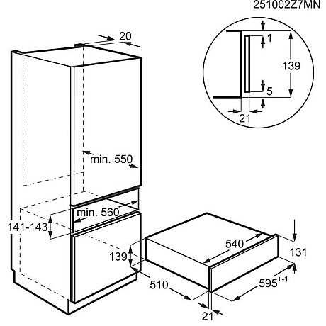 AEG - NKV914B - Inbyggd vakuumförpackare, Svart