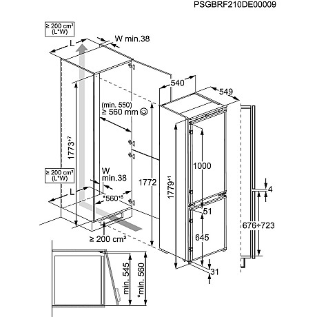 AEG - integrerad kyl/ frys - TSC7G181DS AEG - integrerad kyl/ frys - TSC7G181DS