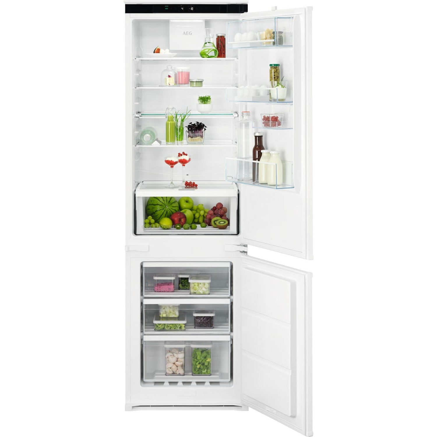 Aeg kyl över frys tsc7g181es elektronisk touchkontroll kyl/frys