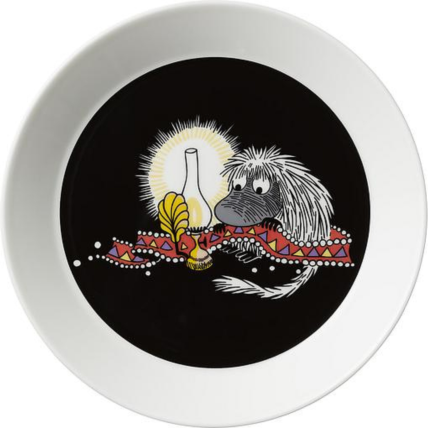 Arabia tallrik mumin 1019854 förfadern tallrik 19 cm svart