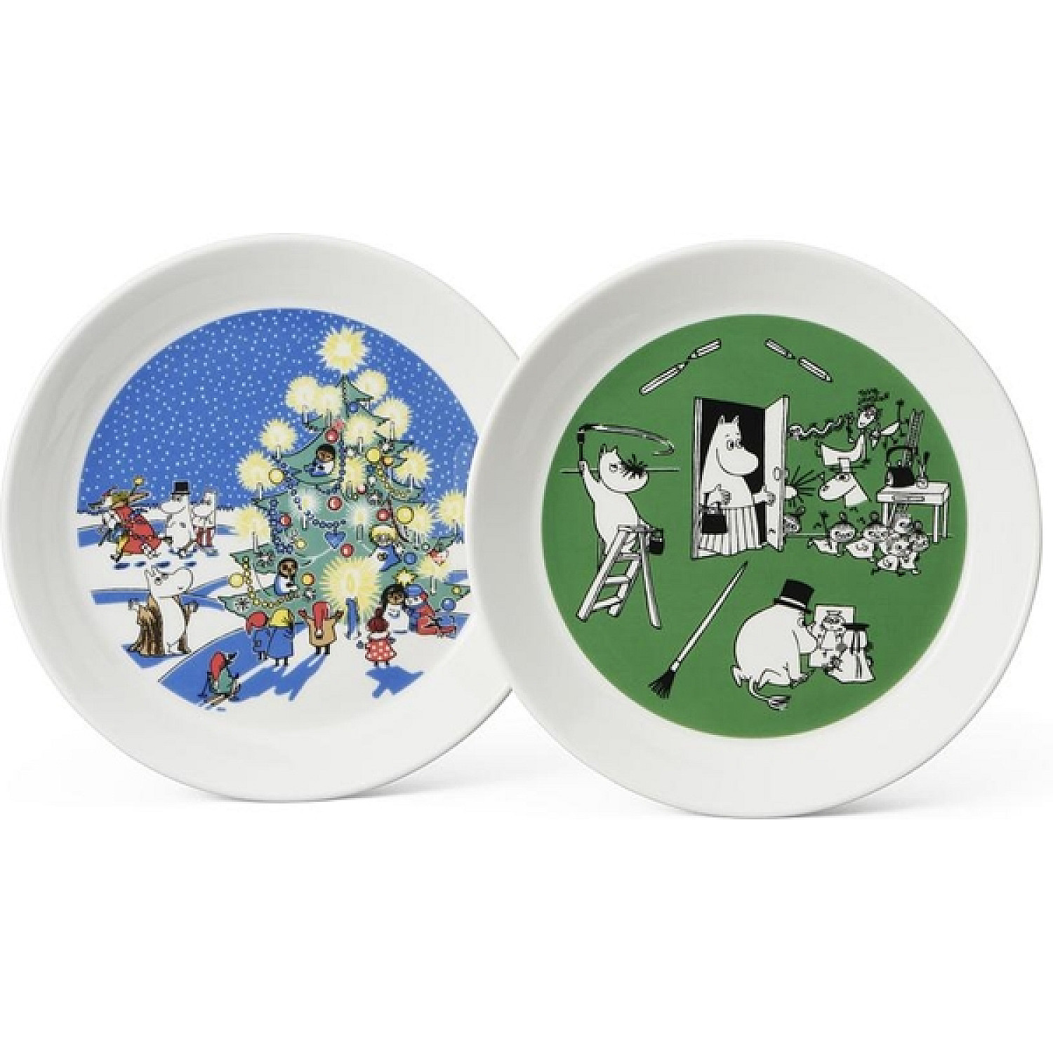 Arabia tallrik mumin 1059787 piirustus & joulu tallriksset 19 cm