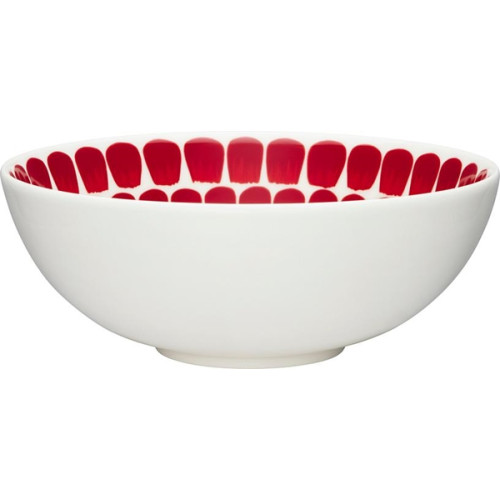 Arabia - Tuokio djuptallrik. röd. 18 cm