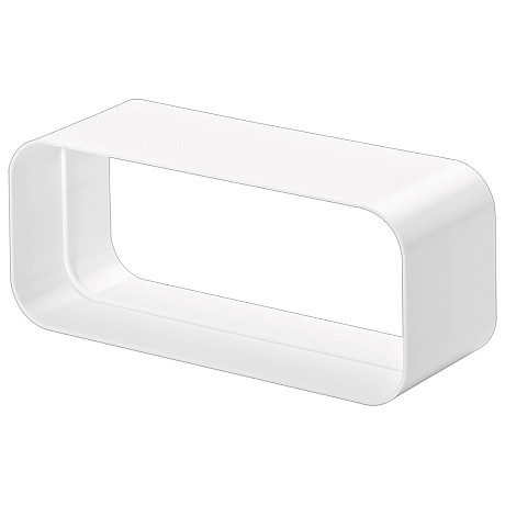 Asko - Kopplingsdel för platt kanal, Naber, vit