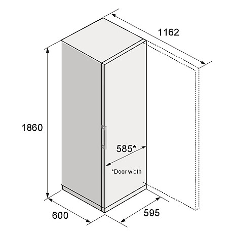 Asko - RFF286KNCW1 - Vit, NoFrost teknik