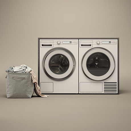 Asko - W3096CW - Vit, Ångfunktion & WIFI