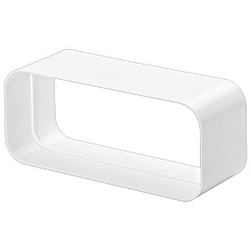 Asko - Kopplingsdel för platt kanal, Naber, vit