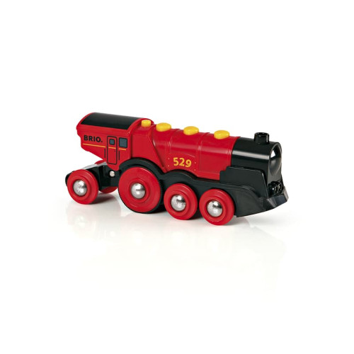 BRIO - Brio World 33592 - kraftfullt rött batteri lokomotiv förnyat