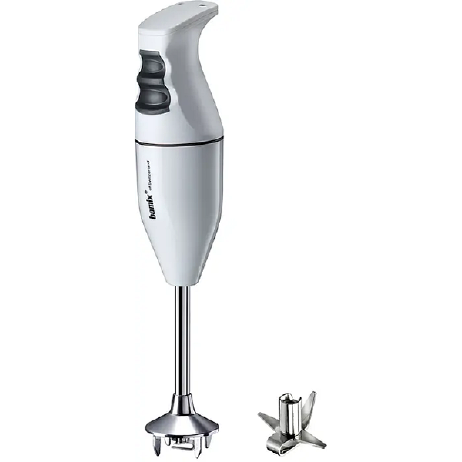 Bamix stavmixer eo140w vit 140w ac-motor universalplugg