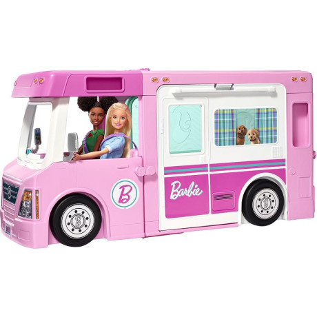 Barbie - 3-in-1 DreamCamper Husbil med tillbehör Barbie - 3-in-1 DreamCamper Husbil med tillbehör