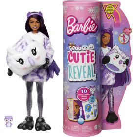 Barbie - Cutie Reveal Winter modedocka Sparkle uggla