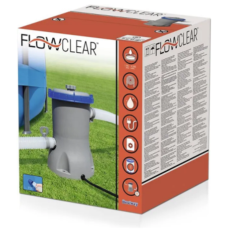 Bestway - FlowClear filterpump, 2006 l/h Bestway - FlowClear filterpump, 2006 l/h