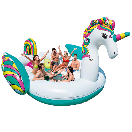 Bestway - Giant Unicorn Island, 6 personer simflotte