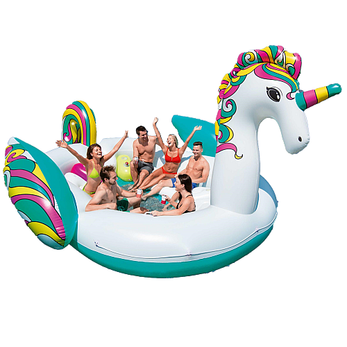 Bestway - Giant Unicorn Island. 6 personer simflotte