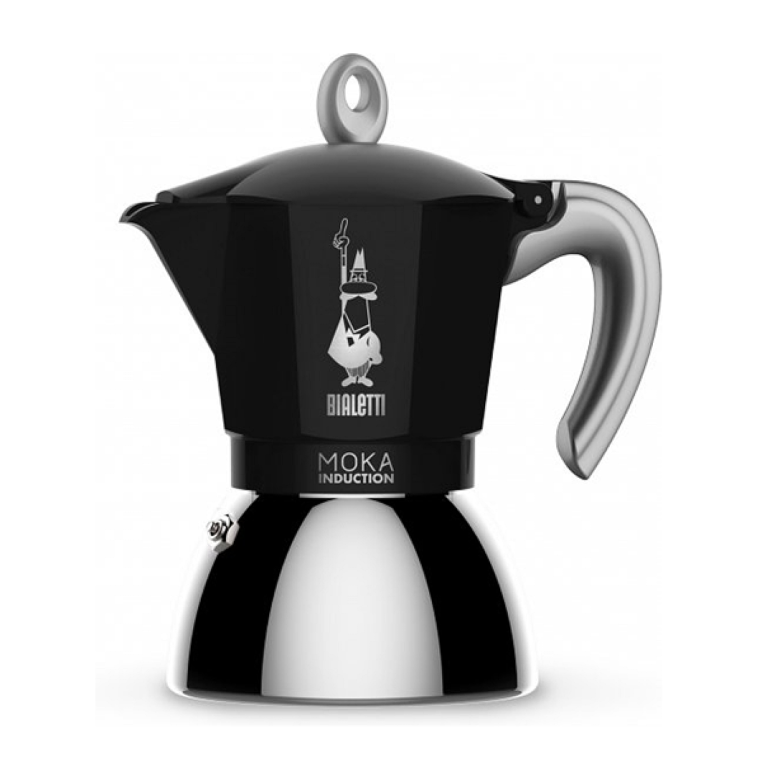 Bialetti mokabryggare moka induktion, 6 koppar, svart