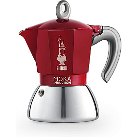  Bialetti - Moka induktionsgryta med 6 nötter, 6 koppar