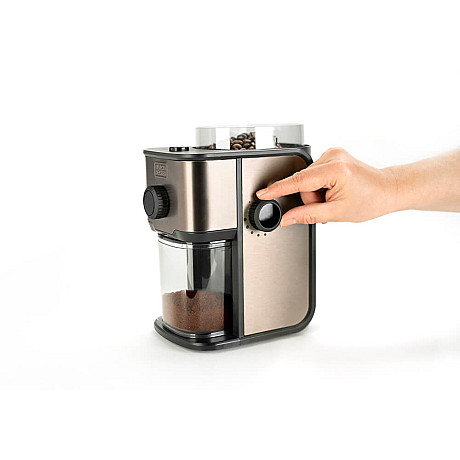 Black+Decker - Kaffekvarn 150W, Borstad stål