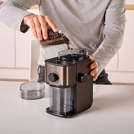 Black+Decker - Kaffekvarn 150W, Borstad stål