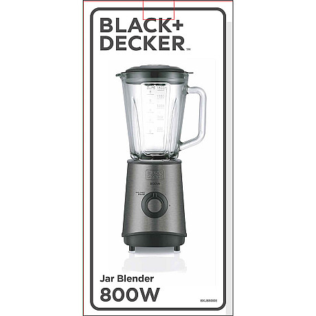 Black+Decker - ES9120020B Blender 1,5L 800W, Borstat stål