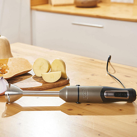 Black+Decker - ES9160130B Stavmixer 1200W, Borstad stål