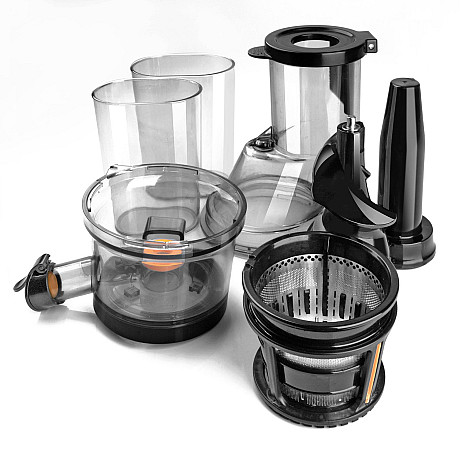 Black+Decker - BXJE200E Slow Juicer, Borstat rostfritt stål