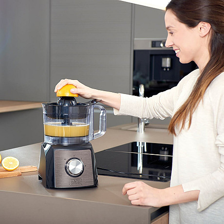 Black+Decker - ES9250050B Matberedare 1200W, Borstat stål