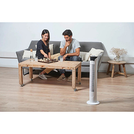 Black+Decker - Pelarfläkt Vit 81cm 45W