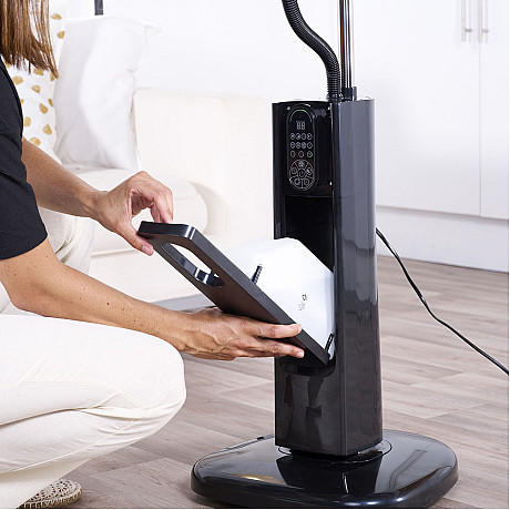 Black+Decker - Golvfläkt Med Svalkande Dimma Svart 75W