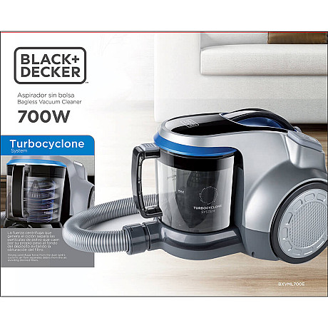 Black+Decker - ES9480000B Golvdammsugare Påslös