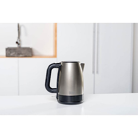 Black+Decker - ES9580050B Vattenkokare 1,2L, Borstat stål