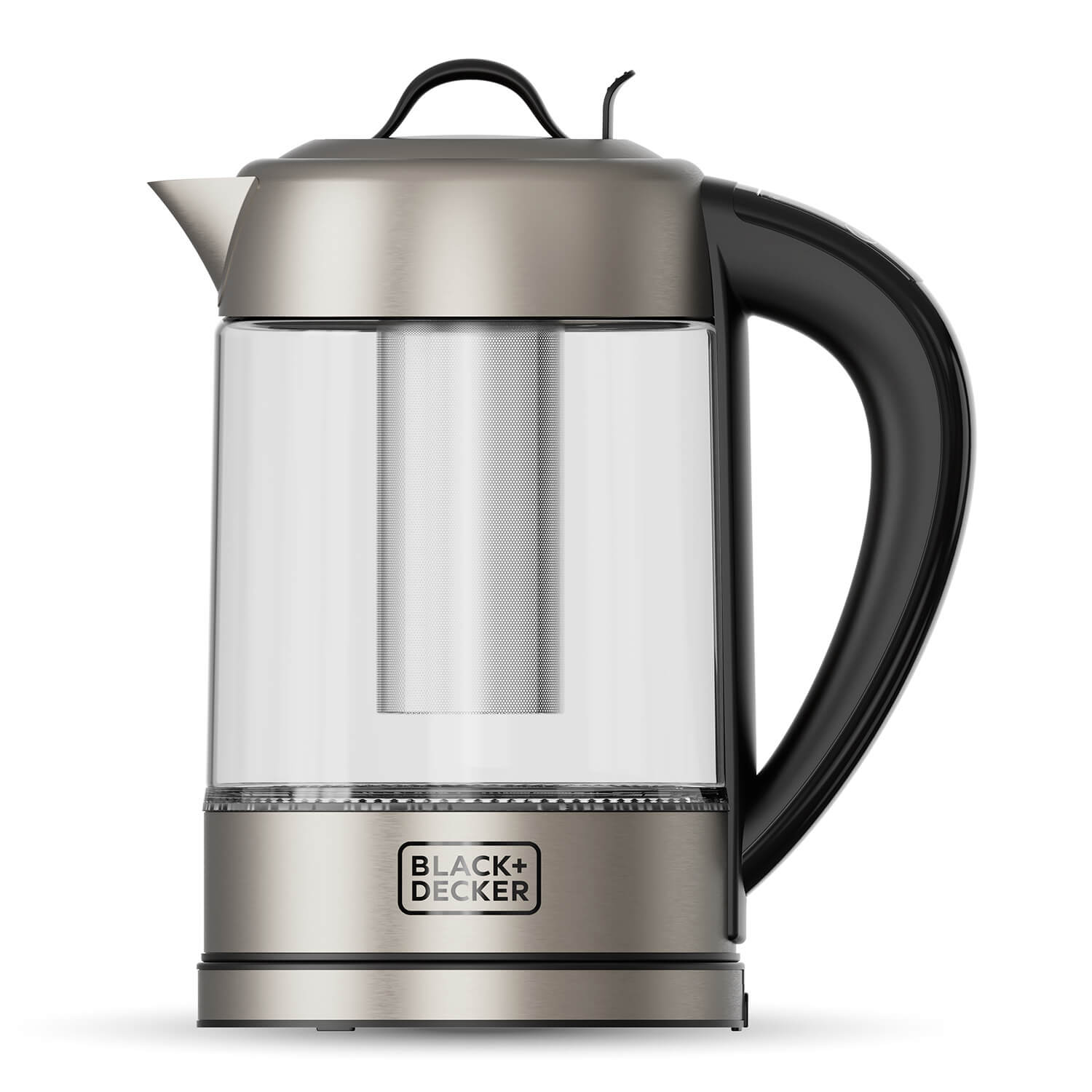 Black+decker vattenkokare es9580110b vattenkokare i glas med t&eacute;-filter 1,7l