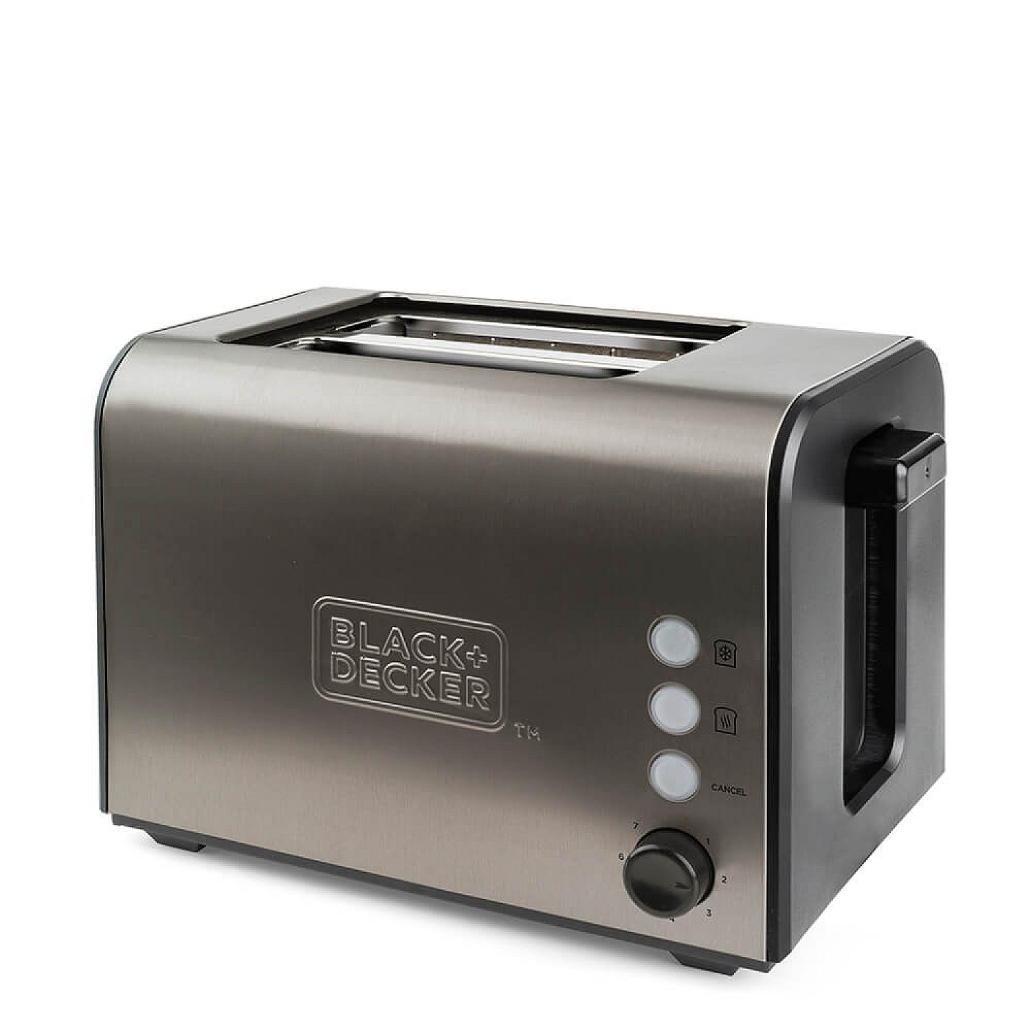 Black+decker br&ouml;drost borstat st&aring;l - 2 skivor, extra breda slitsar, 7 niv&aring;er