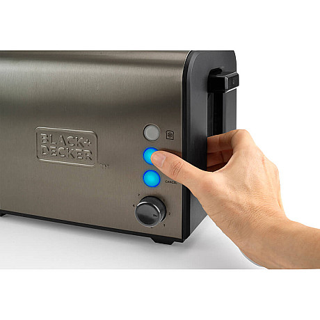 Black+Decker - Borstat Stål - 2 Skivor, Extra Breda Slitsar, 7 Nivåer