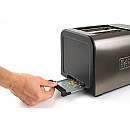 Black+Decker - Borstat Stål - 2 Skivor, Extra Breda Slitsar, 7 Nivåer