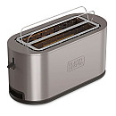 Black+Decker - Rostfri - 2 Skivor, 1500 W, Extra Stora Slitsar