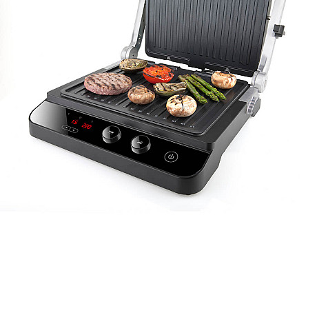 Black+Decker - ES9680030B Bordsgrill 2000W, Borstat stål