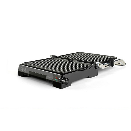 Black+Decker - ES9680090B Bordsgrill 2200W, Borstat stål