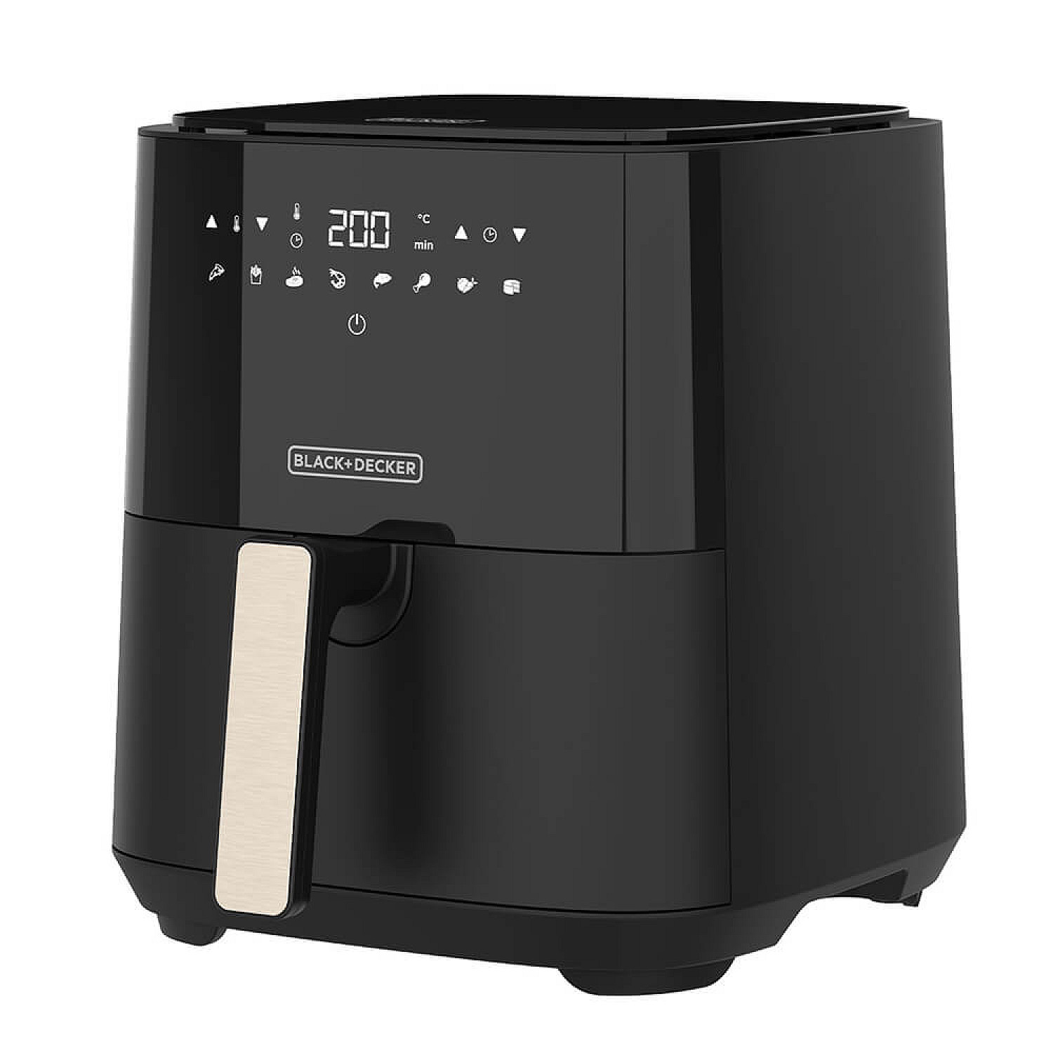 Black+decker airfryer es9730080b airfryer 1450w 5l, svart