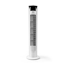 Kalluftsfläkt Black+Decker - Pelarfläkt Vit 81cm 45W