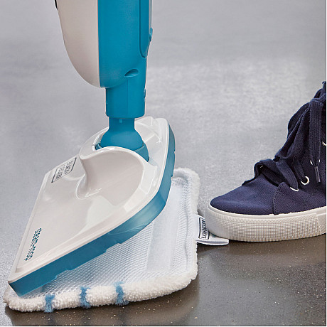 Black & Decker - FSM13E1-QS - Ångmopp, Basic - Vit, Uppvärmning på 30 sekunder