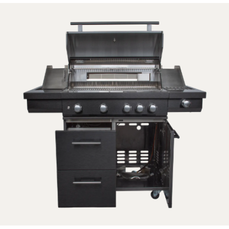 Boretti - Imperatore Nero gasbarbecue 4 burners gun metal Boretti - Imperatore Nero gasbarbecue 4 burners gun metal