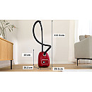 Bosch - BGB41RD3H - Serie 4, Röd med XL dammpåse Bosch - BGB41RD3H - Serie 4, Röd med XL dammpåse