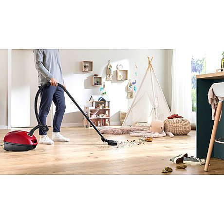 Bosch - BGB41RD3H - Serie 4, Röd med XL dammpåse